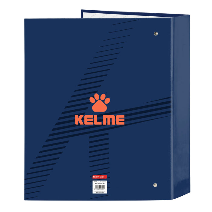 Папка с пръстени Kelme Navy blue Оранжев Морско син A4 (27 x 33 x 6 cm)
