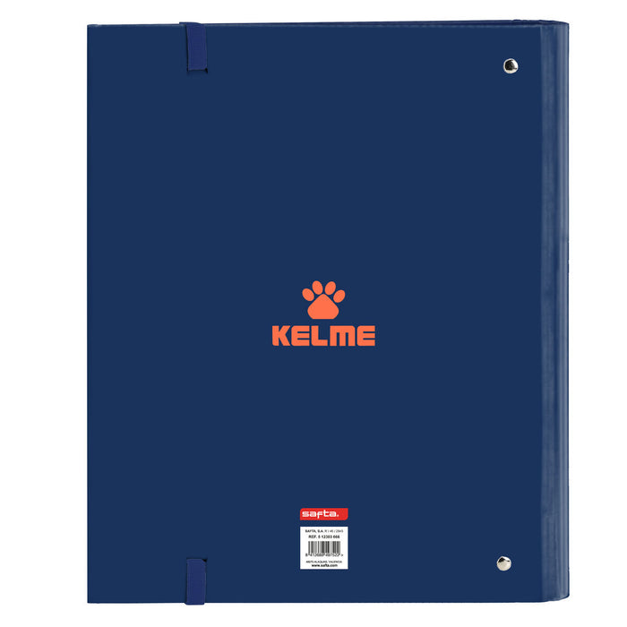 Папка с пръстени Kelme Navy blue Оранжев Морско син (27 x 32 x 3.5 cm)