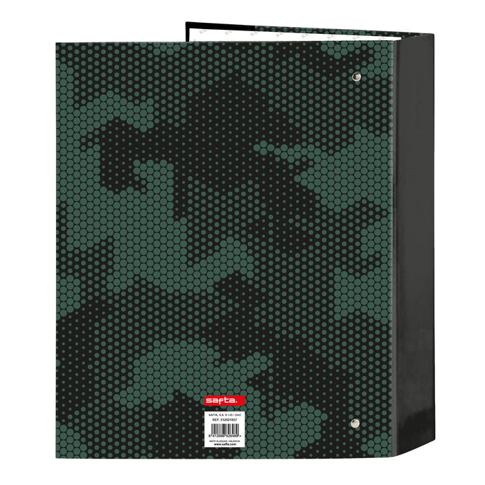 Папка с пръстени Kelme Camo Черен Зелен A4 27 x 33 x 6 cm