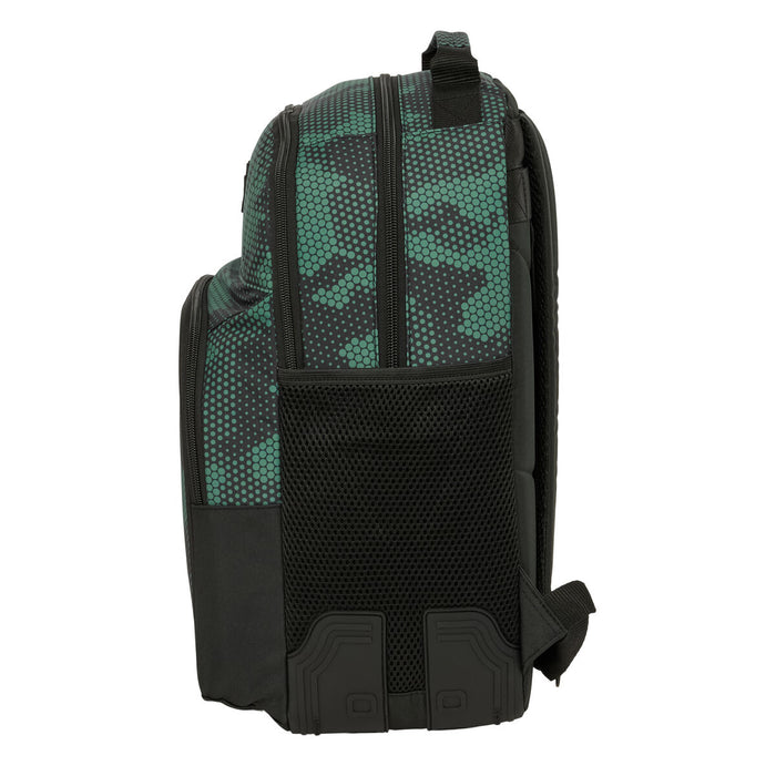 Училищна чанта Kelme Camo Черен Зелен 32 x 42 x 15 cm