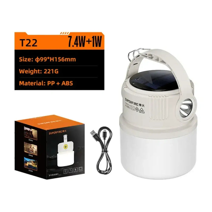 Кемпингова лампа T22 Superfire