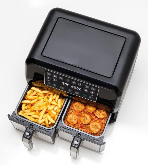 Фритюрник Kenwood HFM20.000MB Двоен 8 л Самостоятелен 1700 W Фритюрник с горещ въздух Черен