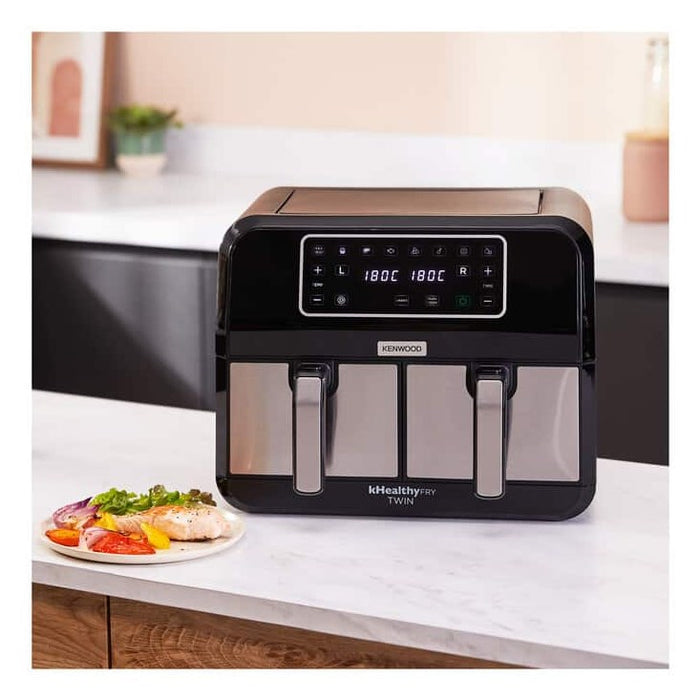 Фритюрник Kenwood HFM20.000MB Двоен 8 л Самостоятелен 1700 W Фритюрник с горещ въздух Черен
