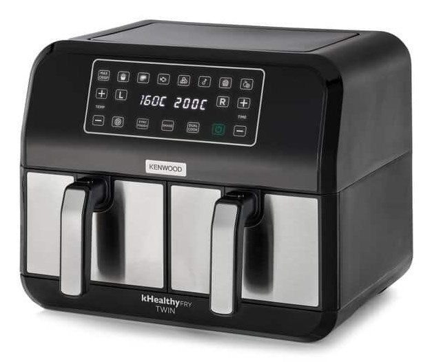 Фритюрник Kenwood HFM20.000MB Двоен 8 л Самостоятелен 1700 W Фритюрник с горещ въздух Черен