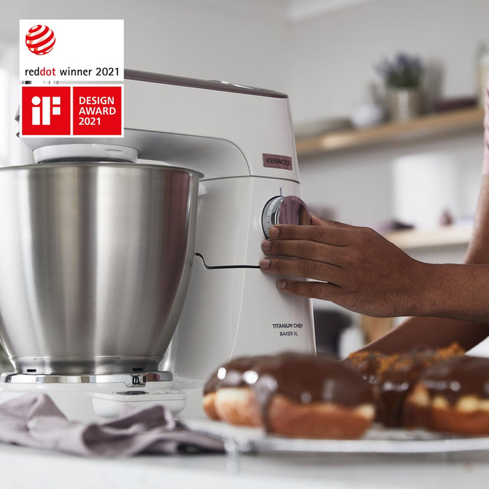 Kenwood Titanium Chef Baker XL кухненски робот 1200 W 7 л бял Вградена везна