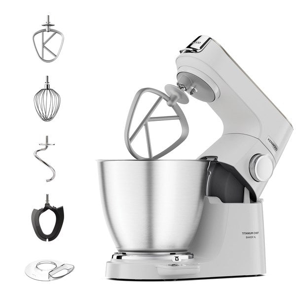 Kenwood Titanium Chef Baker XL кухненски робот 1200 W 7 л бял Вградена везна