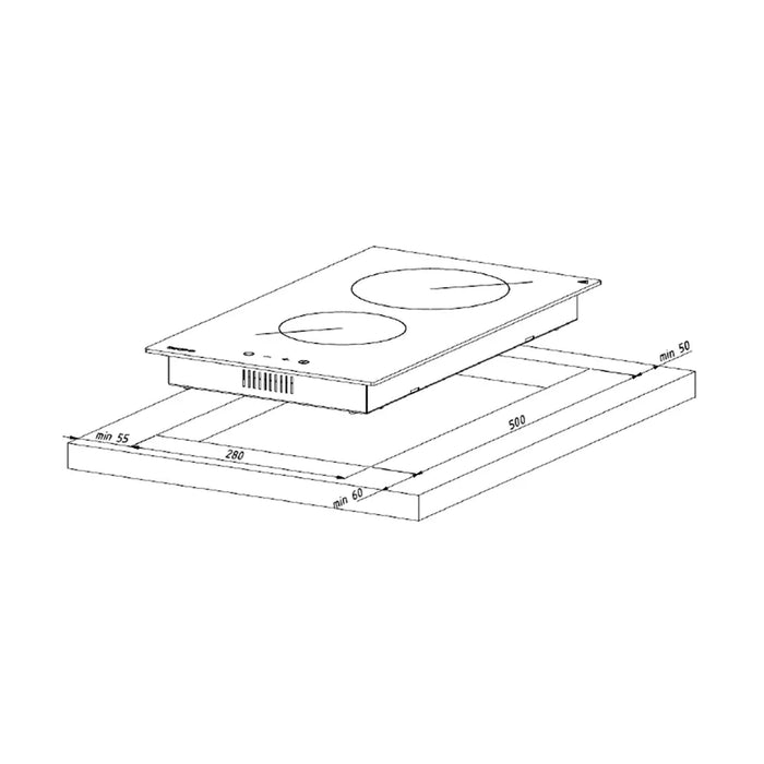 Керамичен плот AKPO PKA 30 601 черен
