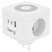 KERG SMART – Разклонител с 2 контакта + USB-A + USB-C
