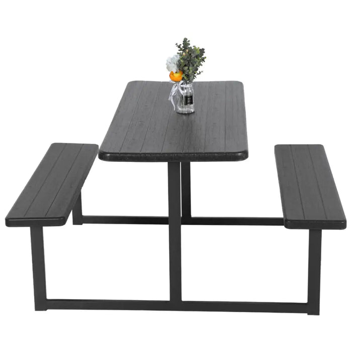 КЕТЪРИНГ СЕТ МАСА С ДВЕ ПЕЙКИ HDPE GARDEN STAR HD-10760