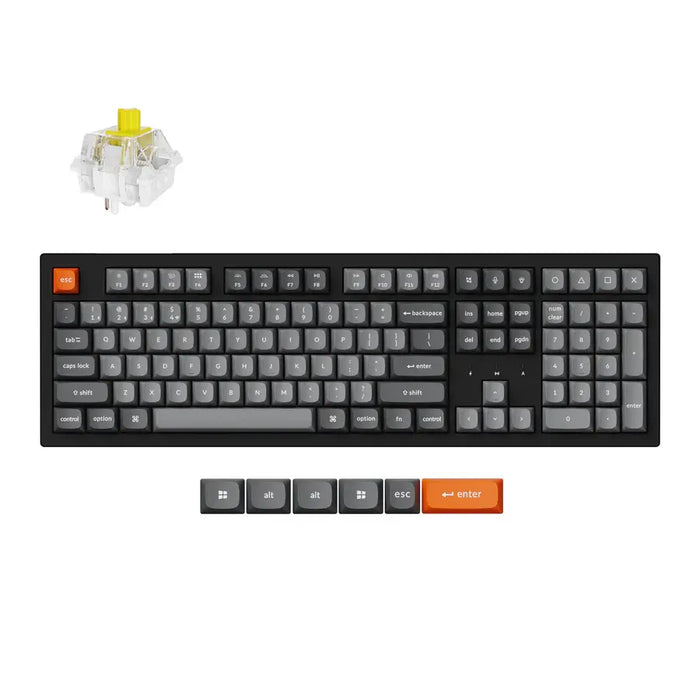 Механична клавиатура Keychron K10 Max QMK/VIA Full Size - Keychron Super Brown Switch, RGB Backlight