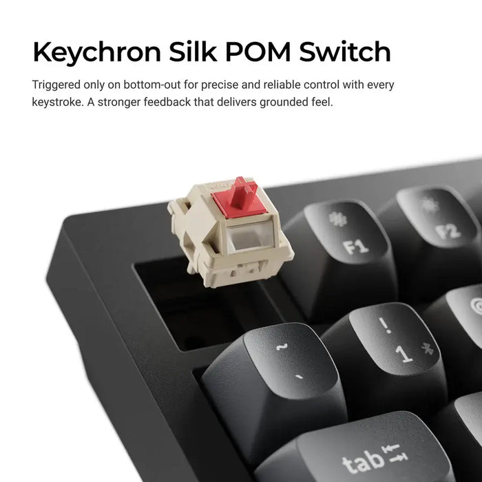 Безжична механичка клавиатура Keychron V6 Ultra 8K - Silk POM Switch Banana