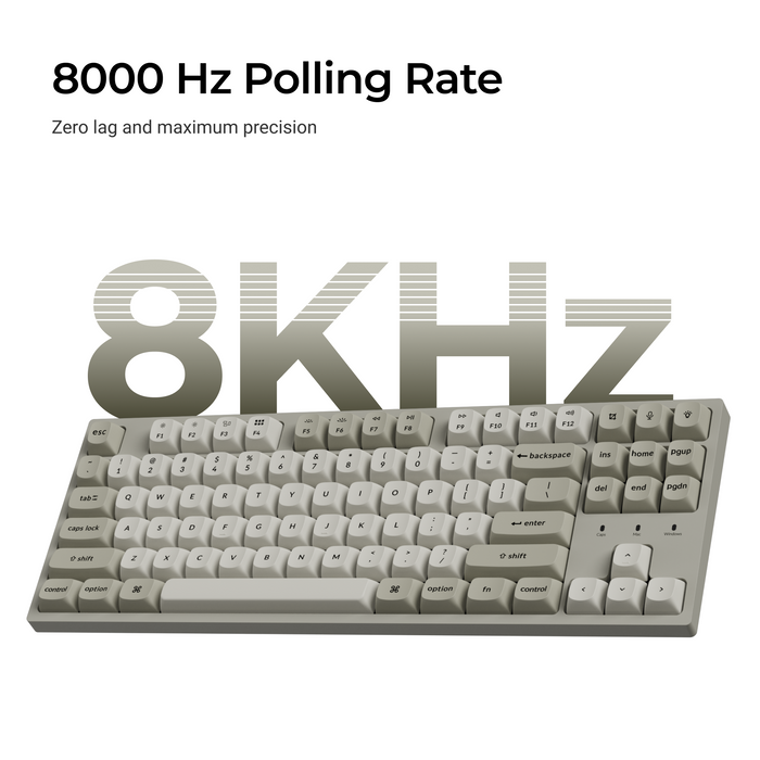 Геймърска Механична клавиатура Keychron C1 Pro 8K QMK - Super Red Switch
