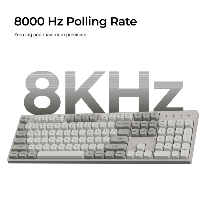 Геймърска Механична клавиатура Keychron C2 Pro 8K QMK - Super Brown Switch, Full Size
