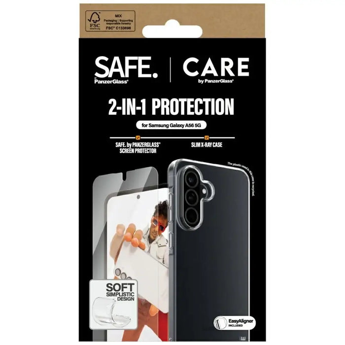 Кейс CARE by PanzerGlass Fashion 2in1 + стъкло за Samsung