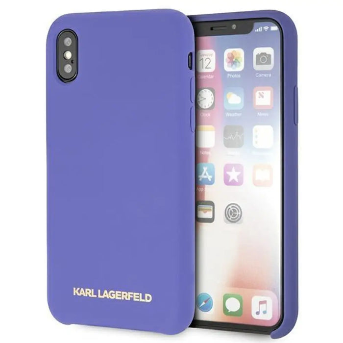 Кейс Karl Lagerfeld Silicone за Apple iPhone X/XS Виолетов