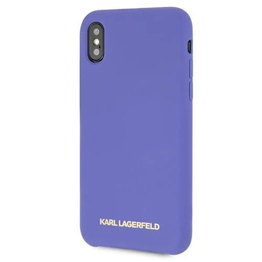 Кейс Karl Lagerfeld Silicone за Apple iPhone X/XS Виолетов
