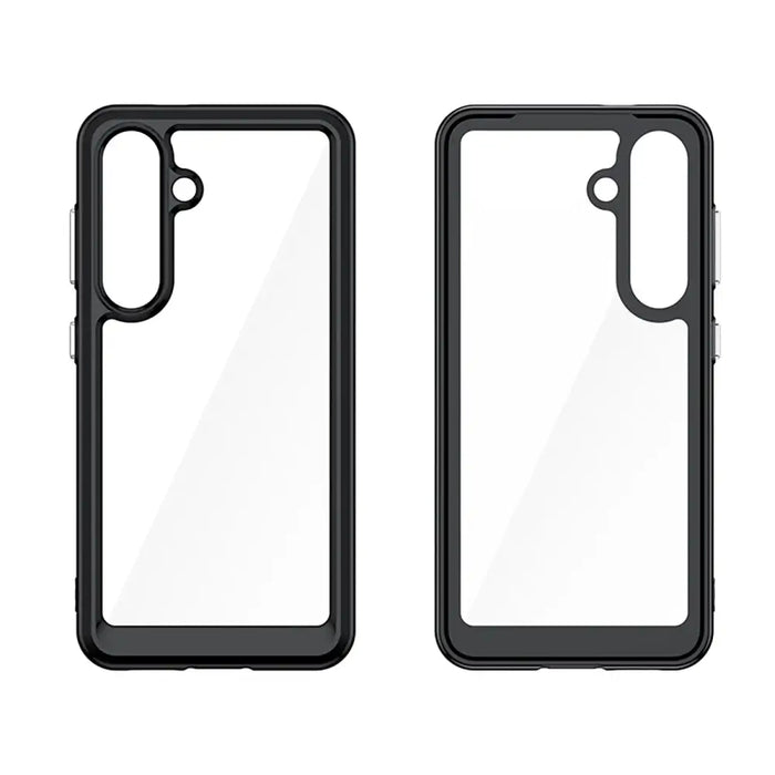 Кейс Outer Space с гел рамка за Samsung Galaxy S25 - черен