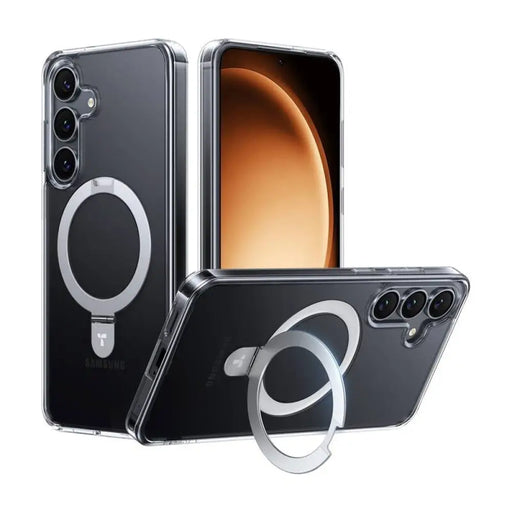 Кейс Torras Ostand Series за Samsung S25 + прозрачен