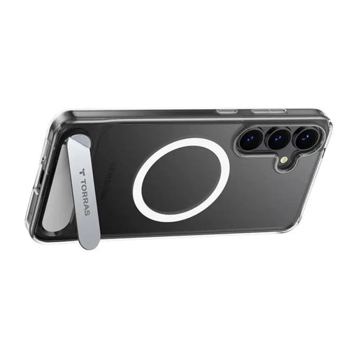 Кейс Torras Pstand Series за Samsung S25 + прозрачен