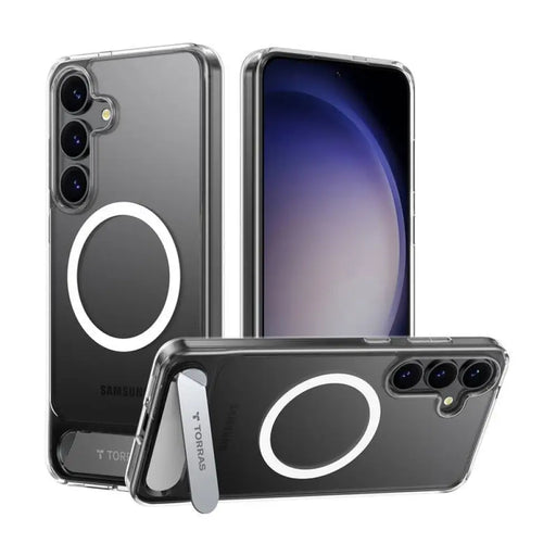 Кейс Torras Pstand Series за Samsung S25 прозрачен