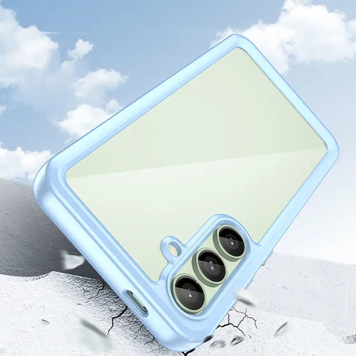 Кейс Outer Space с гел рамка за Samsung Galaxy S24 FE - син