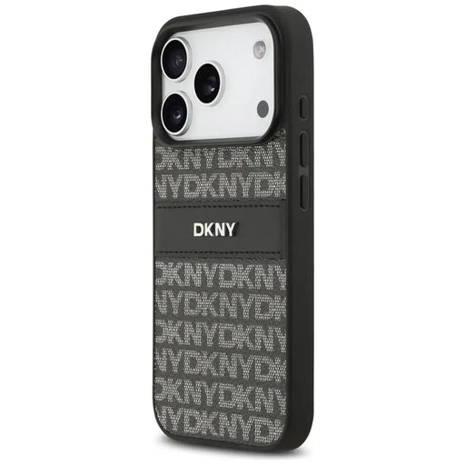 Кейс DKNY за iPhone 17 Pro с повтарящ се текстурен мотив
