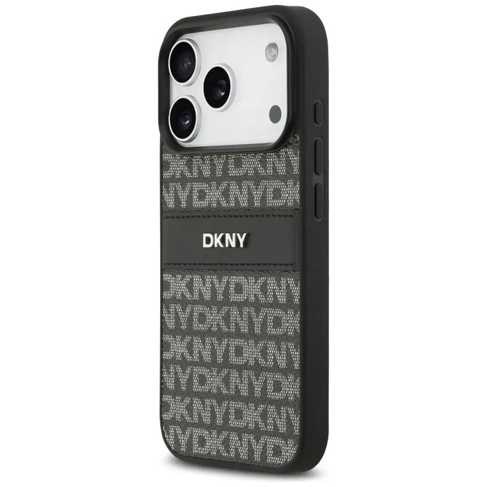 Кейс DKNY за iPhone 17 Pro с повтарящ се текстурен мотив