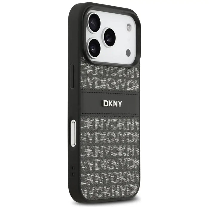 Кейс DKNY за iPhone 17 Pro с повтарящ се текстурен мотив