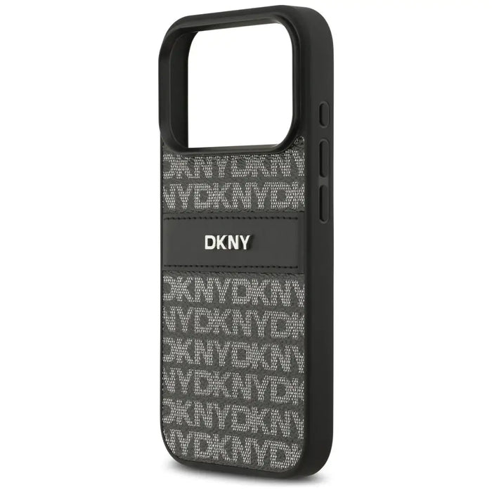 Кейс DKNY за iPhone 17 Pro с повтарящ се текстурен мотив