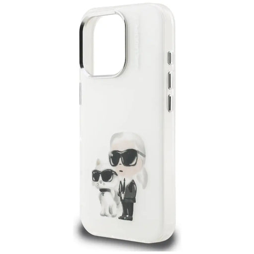 Кейс Karl Lagerfeld IML Aquarelle с лого и фигурка Karl &