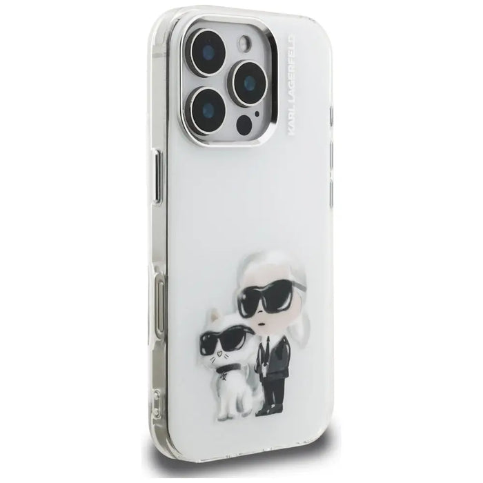 Кейс Karl Lagerfeld IML Aquarelle с лого и фигурка Karl &