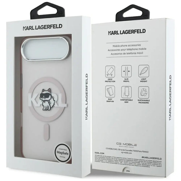 Кейс Karl Lagerfeld IML Choupette Sketch Logo MagSafe