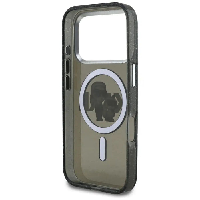 Кейс Karl Lagerfeld IML Glitter Karl & Choupette Sketch