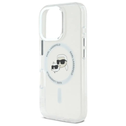 Кейс Karl Lagerfeld IML Metal Karl&Choupette Head MagSafe