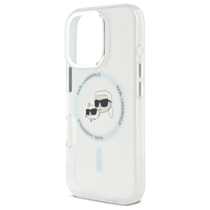 Кейс Karl Lagerfeld IML Metal Karl&Choupette Head MagSafe