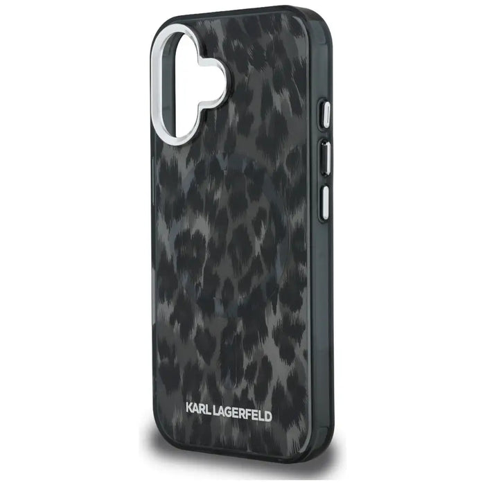 Кейс Karl Lagerfeld IML с леопардов мотив MagSafe за iPhone