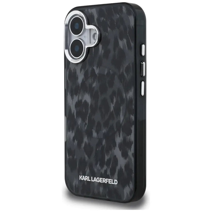 Кейс Karl Lagerfeld IML с леопардов мотив MagSafe за iPhone