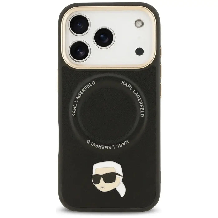 Кейс Karl Lagerfeld с метално лого MagSafe за iPhone 17 Pro