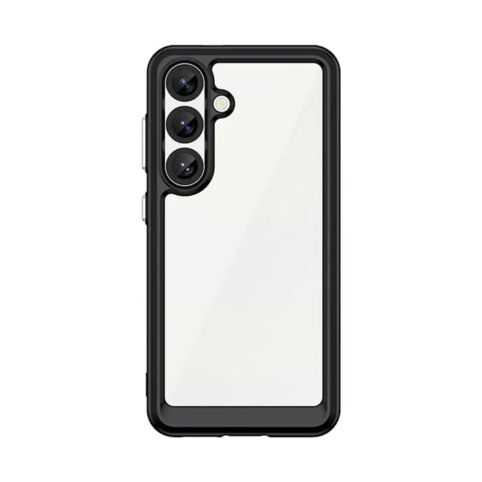 Кейс Outer Space с гел рамка за Samsung Galaxy S25 - черен