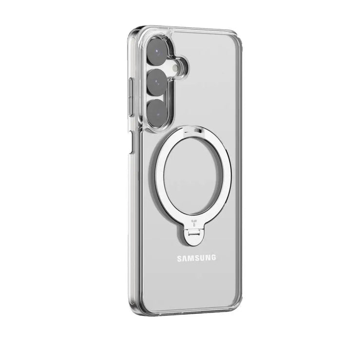 Кейс Torras Ostand Spin Series за Samsung S25 прозрачен