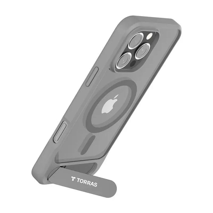 Кейс Torras Pstand Series за iPhone 16 Pro Max сив