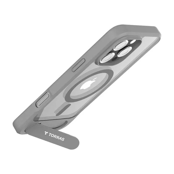 Кейс Torras Pstand Series за iPhone 16 Pro Max сив