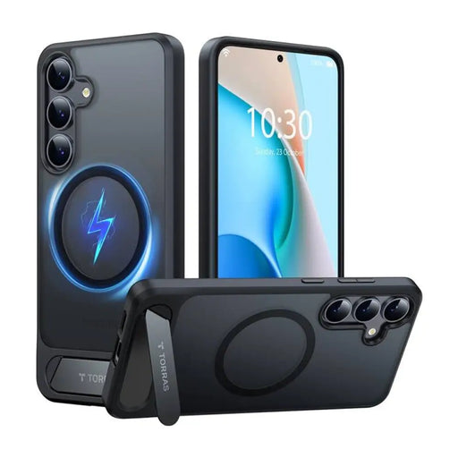 Кейс Torras Pstand Series за Samsung S25 черен