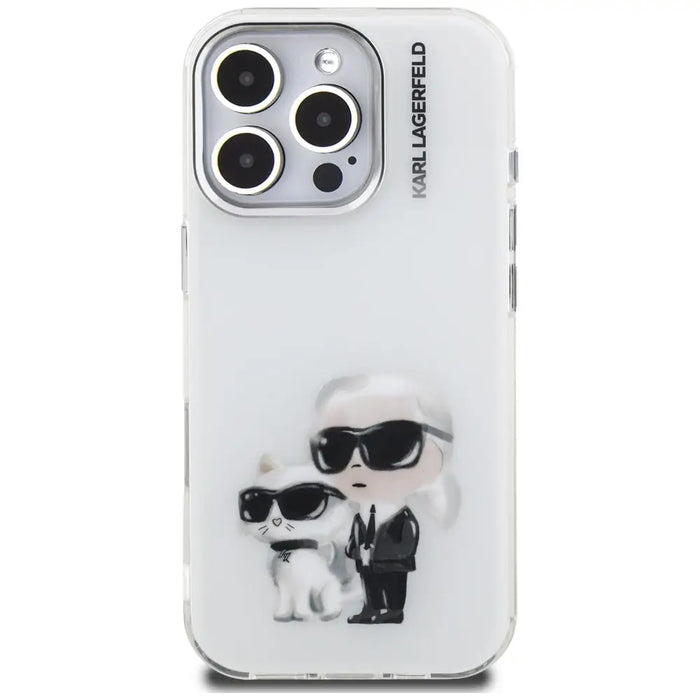 Кейс за iPhone 16 Pro с акварелни мотиви Karl Lagerfeld
