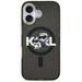 Кейс за iPhone 17 с лого на Karl Lagerfeld IML Glitter