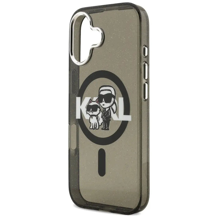 Кейс за iPhone 17 с лого на Karl Lagerfeld IML Glitter