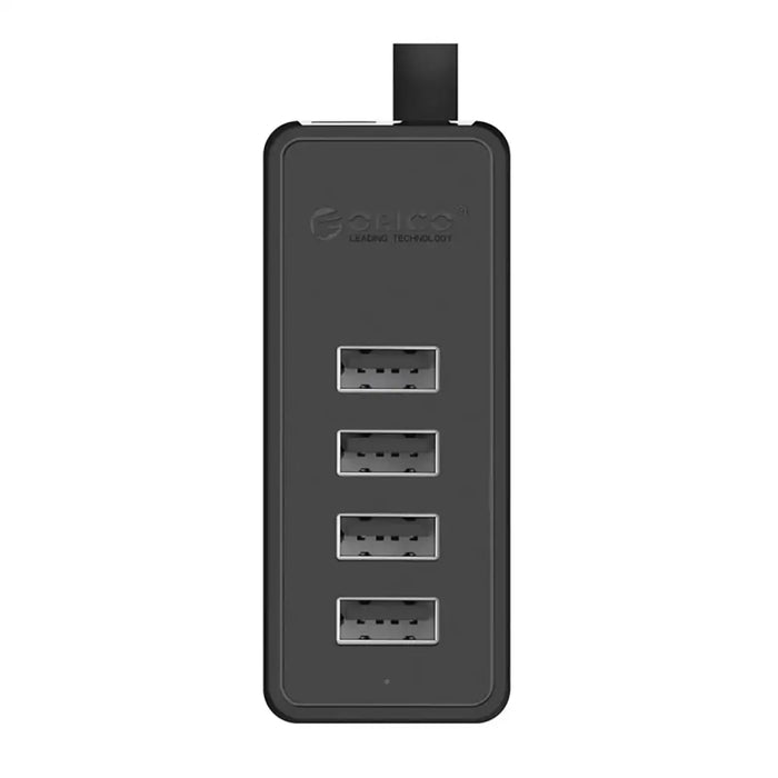 Хъб Orico W5P-U2-100 4x USB-A 2.0 + microUSB 5V 1m - черен