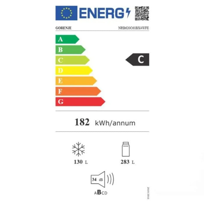 Хладилник с фризер GORENJE NRB620C61BX4WFE 413 л Total