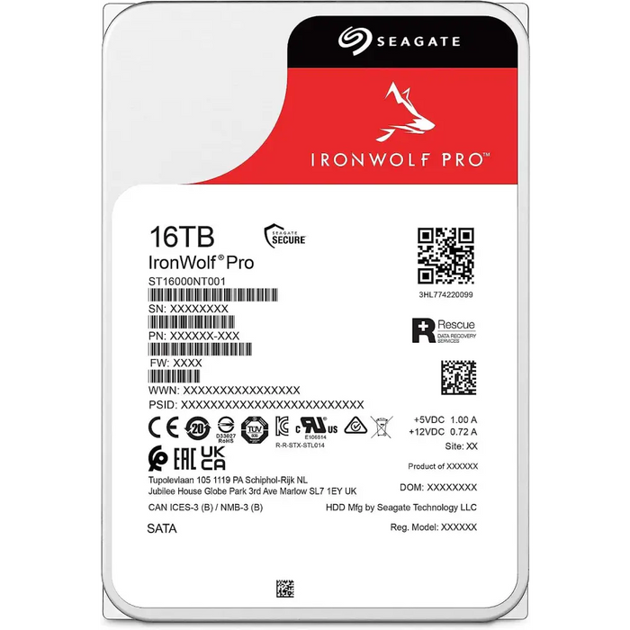 Хард диск SEAGATE IronWolf ST16000NT001 16TB 256MB Cache