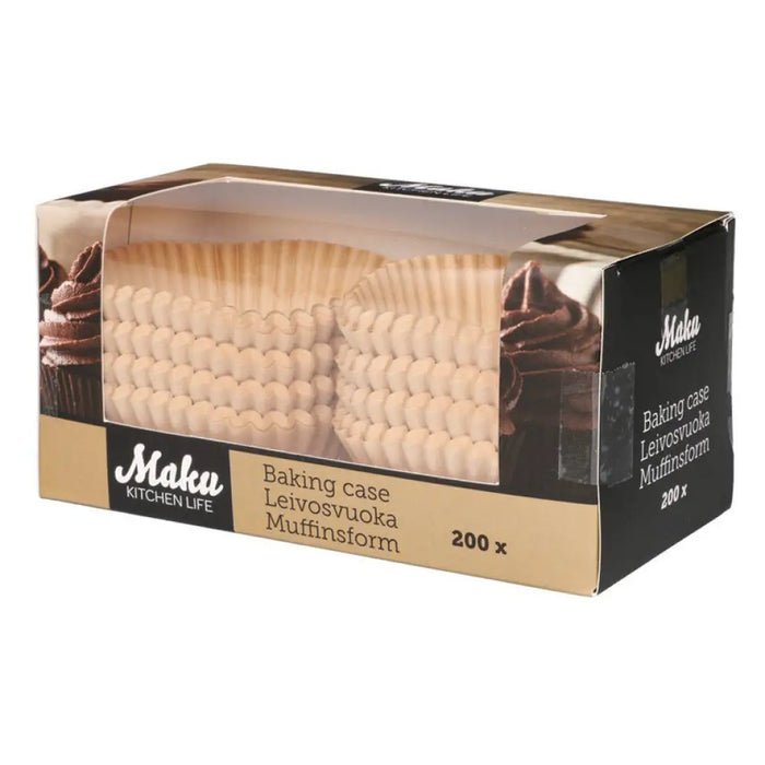 ХАРТИЕНИ ФОРМИ ЗА МЪФИНИ 200 БР MAKU
